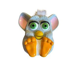 Vintage 1998 McDonalds Happy Meal‎ Toy Light Grey Plastic Furby